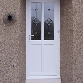 White Cruciform Door